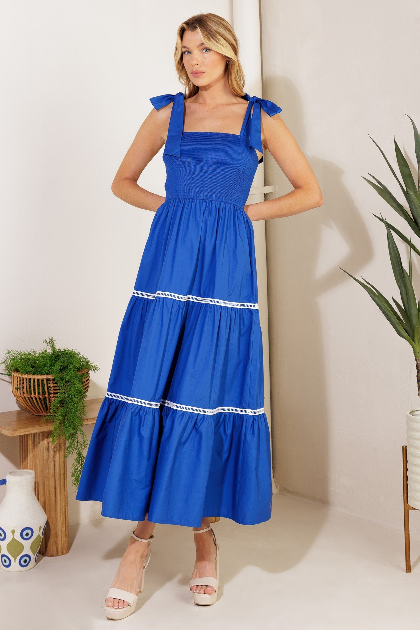 BETTER THAN EVER POPLIN MIDI DRESS Flying Tomato